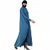 Front open Kaftan abaya- French Blue